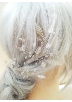 Сватбена украса за коса с мъниста и кристали Frozen Branch by Rosie